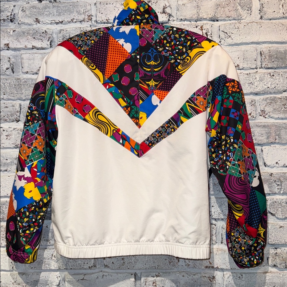 HEAD Vintage Multicolor Graphic Bomber Windbreaker Jacket - Picture 2 of 10